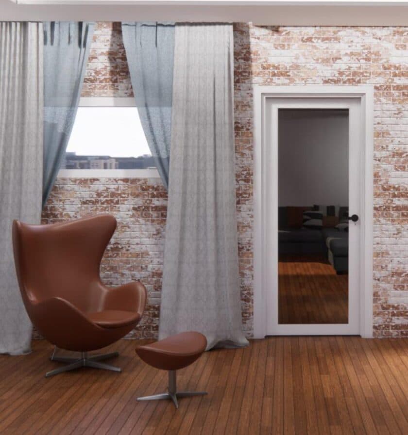 MLK Deurspiegel Zelfklevend – 37×135 cm – Passpiegel en Decoratie